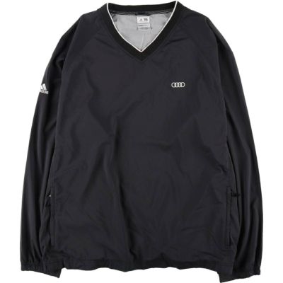 古着 アディダス adidas CLIMA PROOF Vネック ウォームアッププル