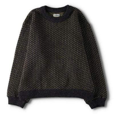 古着 エルエルビーン L.L.Bean 千鳥格子柄 ウール テーラード