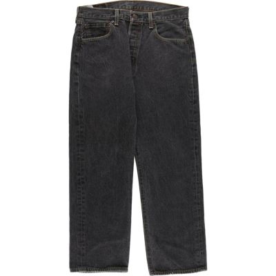 【新発売】 リーバイス 古着 Levis ストレート ブラックデニム 先染め 501 パンツ