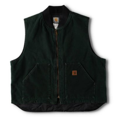 古着 カーハート Carhartt クラシックベスト 中綿入り ダックベスト