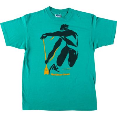 古着 80年代 ヘインズ Hanes Fifty-Fifty 青タグ プリントTシャツ USA製 メンズL ヴィンテージ /eaa456177 【中古】 【240616】