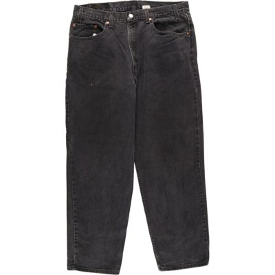 リーバイス Levi's 550 RELAXED FIT ブラックジーンズ テーパードデニムパンツ USA製 メンズw38 /taa002169