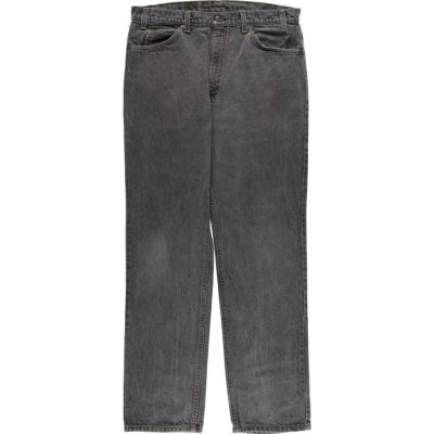 入手困難 90s vintage ブラックデニム 短丈 黒 古着 USA製 90s Levi's 560 LOOSE FIT リーバイス ブラックデニム