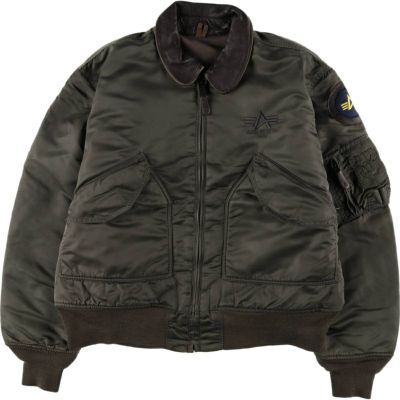 ALPHA CWU フライトジャケット soe 別注 コラボ　黒 S 中綿 古着 ALPHA CWU フライトジャケット soe 別注 コラボ 黒 S 中綿 古着 ALPHA