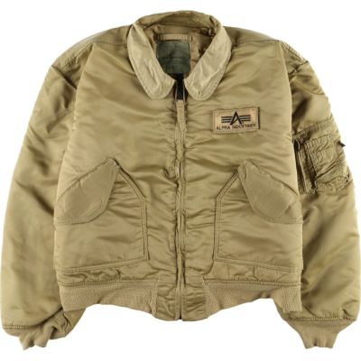 古着 民間品 アルファ ALPHA MA-1タイプ 迷彩柄 3C デザートカモ 中綿