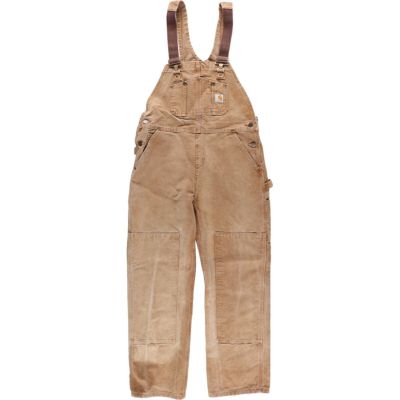 古着 80年代 カーハート Carhartt ダブルニー ダック地 オーバーオール 