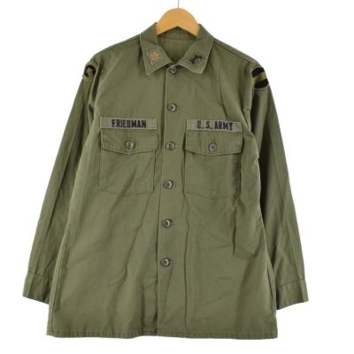 古着 75年納品 米軍実品 U.S.ARMY ミリタリー ユーティリティシャツ