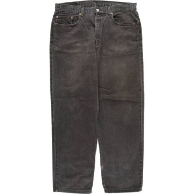 古着 リーバイス Levis 550 RELAXED FIT ブラックデニム テーパード