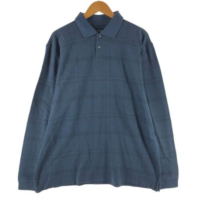 古着 ヒューゴボス HUGO BOSS ライン入り リブ編み コットンニット