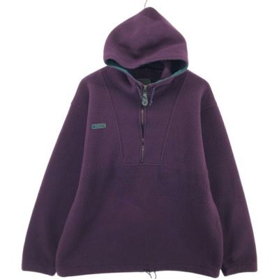 古着 90年代 コロンビア Columbia 白タグ ハーフジップ フリースプルオーバーパーカー USA製 メンズL相当 ヴィンテージ /eaa512263 Columbia 古着 90年代 コロンビア 白タグ 総柄 ハーフジップ