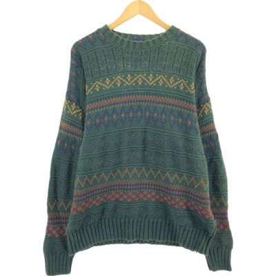 古着 ギャップ GAP 総柄 アクリルニットセーター メンズXL相当 /eaa489536 【中古】 【241211】