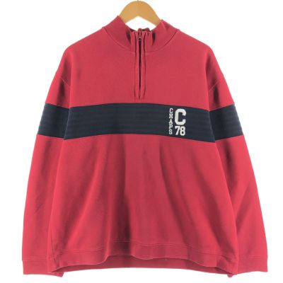 古着 チャップス CHAPS ライン入り ハーフジップスウェットシャツ トレーナー メンズXL相当 /eaa497084 【中古】 【241211】