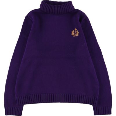 古着 ラルフローレン Ralph Lauren LAUREN JEANS COMPANY タートルネック コットンニットセーター レディースXL相当 /eaa506289 【中古】 【241212】 【ADEL/アデル】