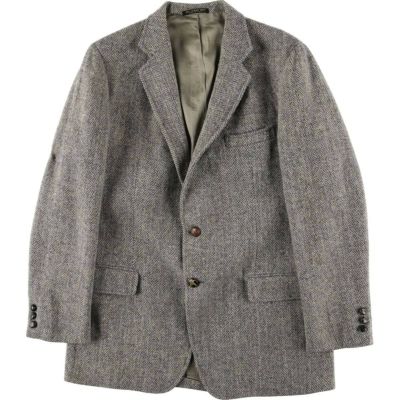 古着 90年代 ハリスツイード Harris Tweed ヘリンボーン ウール