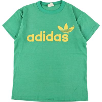 古着 80年代 アディダス adidas 両面プリント ロゴTシャツ USA製 ...