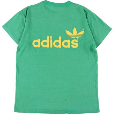 古着 80年代 アディダス adidas ロゴプリントTシャツ USA製 メンズS