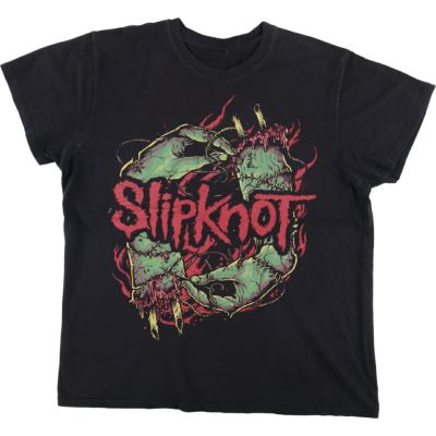 古着 SLIPKNOT スリップノット バンドTシャツ バンT メンズL相当