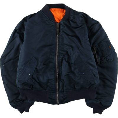 USA製 ALPHA アルファ MA-1 フライトジャケット ビンテージ 古着 80～90年代 アルファ ALPHA MA-1タイプ 中綿入り ミリタリー
