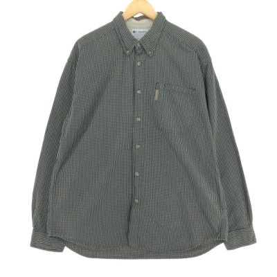 【保障できる】 00年代 古着 コロンビア ボタン 長袖 ギンガムチェック Columbia 長袖シャツ