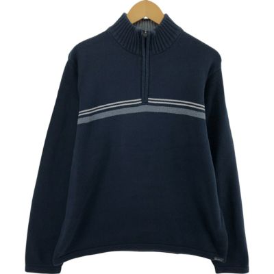 古着 エディーバウアー Eddie Bauer コットンニットハーフジップセーター メンズL相当 /eaa489497 【中古】 【241213】