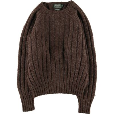 古着 MARSH LANDING HAND KNIT ハンドニット 総柄 ウールニット ...