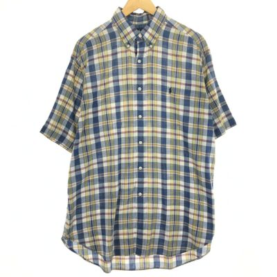 古着 ラルフローレン Ralph Lauren BLAKE タータンチェック 半袖