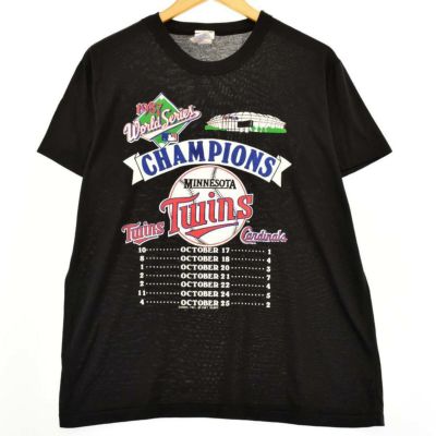 古着 80年代 LOGO7 MLB MINNESOTA TWINS ミネソタツインズ 1987 WORLD