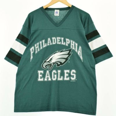 古着 90年代 LOGO7 NFL PHILADELPHIA EAGLES フィラデルフィアイーグルス Vネック フットボールTシャツ USA製  メンズL ヴィンテージ /eaa262447 【中古】 【220716】 | 古着屋JAM（ジャム）