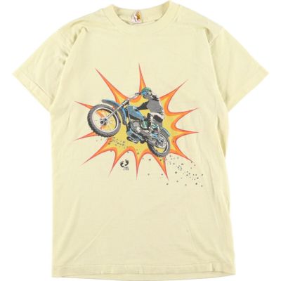 古着 90年代 SOF TEE 両面 大判プリント アニマルプリントTシャツ USA