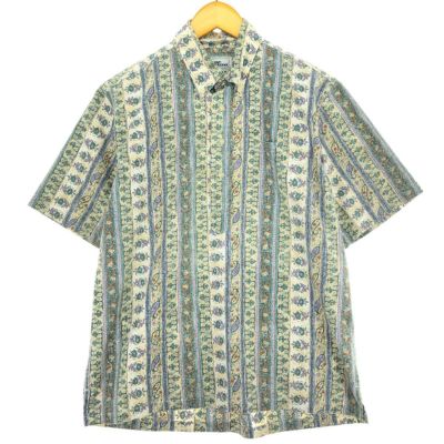 古着 レインスプーナー REYNSPOONER 復刻 金タグ 総柄 プル
