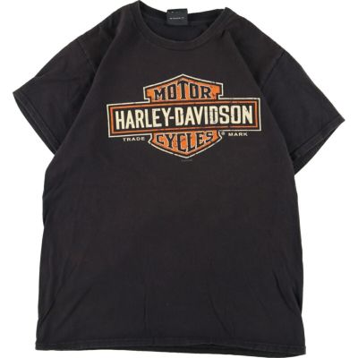 ハーレーダビッドソン Harley-Davidson 両面プリント モーターサイクル バイクTシャツ メンズS /eaa358636