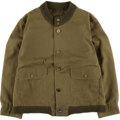 ヴィンテージ　ウールジャケット　ブルゾン　ユニセックス　90s 単丈　茶色　古着 古着 ウールブルゾン イタリア製 メンズL相当 ヴィンテージ /eaa590361