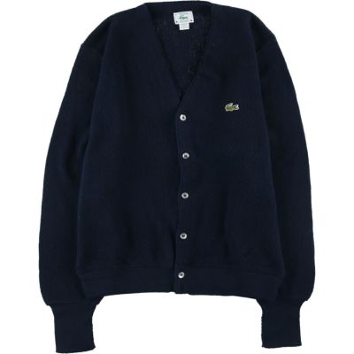 古着 70年代 ラコステ LACOSTE IZOD コットンニットカーディガン USA製