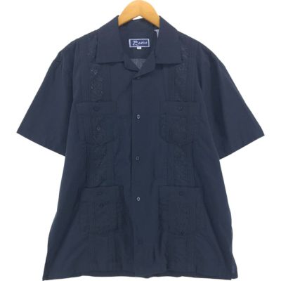 古着 CUBAVERA 半袖 オープンカラー メキシカンシャツ キューバ