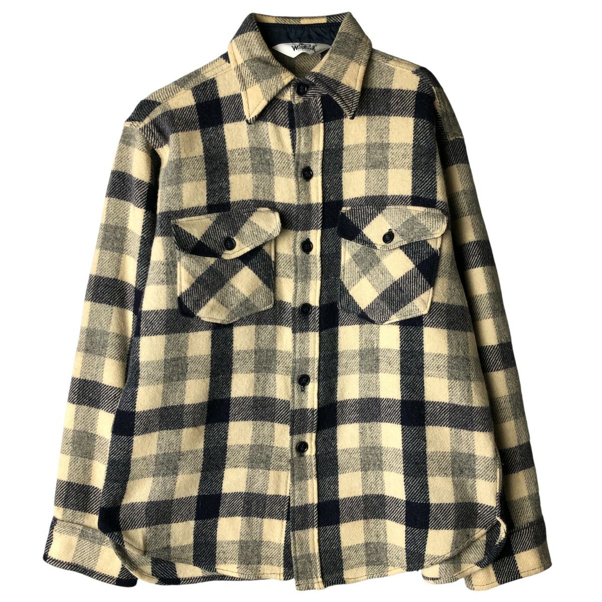古着 80年代 ウールリッチ WOOLRICH 千鳥格子柄 ウールスポーツ