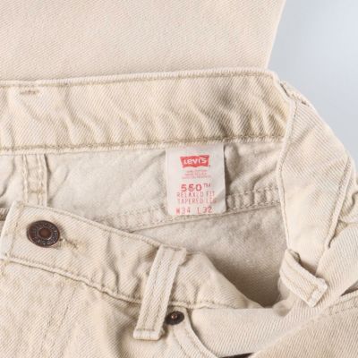 古着 90年代 リーバイス Levi's 550 RELAXED FIT TAPERED LEG オレンジ