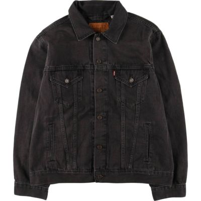 正規店仕入れの LEVIS Levis リーバイス 古着 PREMIUM デニム ブラック ジャケット・アウター