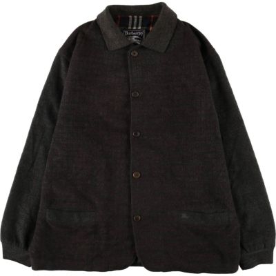 美品　バーバリー　ウール　ジャケット　メンズ 古着 バーバリー Burberrys チェック柄 ウールジャケット メンズXL相当