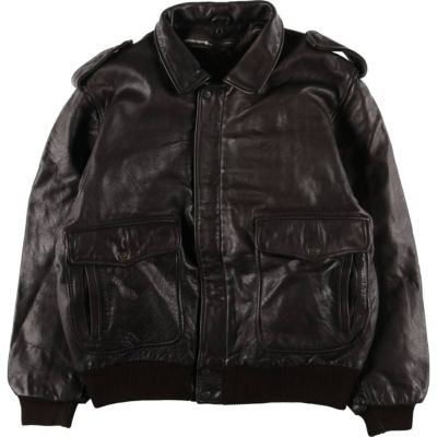 古着 A-2タイプ レザーフライトジャケット メンズXL相当 /eaa568245