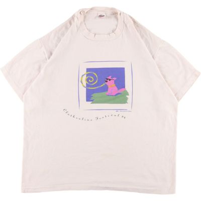 90年代 アンビル anvil 後染め タイダイ柄Tシャツ USA製 メンズXL ヴィンテージ /eaa348387