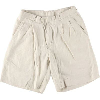 古着 FAURWAY&GREENE ツータック リネンショーツ ショートパンツ メンズw31 /eaa460713 【中古】 【240622】