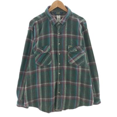 古着 90年代 オシュコシュ Osh kosh 長袖 フランネルチェックシャツ メンズXXL相当 /eaa404499 【中古】 【241215】