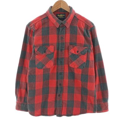 古着 オシュコシュ Osh kosh 長袖 フランネルチェックシャツ メンズL相当 /eaa404510 【中古】 【241215】
