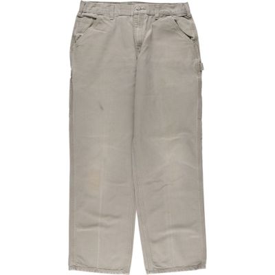 古着 80s USA製 Carhartt ブラウン ダック Wニー ペインター