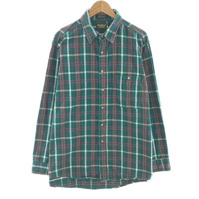 古着 オシュコシュ Osh kosh 長袖 フランネルチェックシャツ USA製 メンズXL相当 /eaa404485 【中古】 【241215】