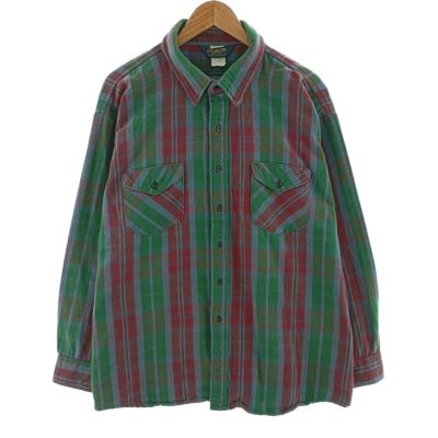 古着 90年代 オシュコシュ Osh kosh 長袖 フランネルチェックシャツ メンズXXL相当 /eaa404628 【中古】 【241215】