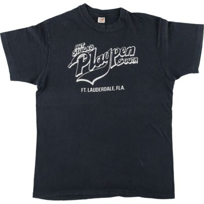 【USA製】80s Hanes ヴィンテージ 偉人プリントTシャツ XL 黒 80's Hanes ''The Ventures'' プリントTシャツ ブラック 表記(XL