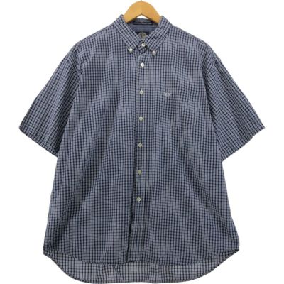90s dockers ドッカーズ チェックシャツ 半袖 シアサッカー 90s ドッカーズ DOCKERS ギンガムチェック柄 シアサッカー 半袖