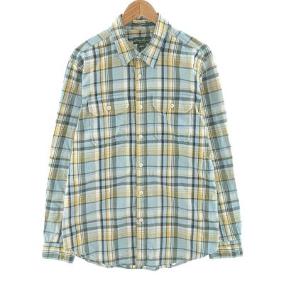 古着 エディーバウアー Eddie Bauer 長袖 シャモアクロスシャツ