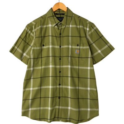 古着 カーハート Carhartt RELAXED FIT 半袖 コットン チェック